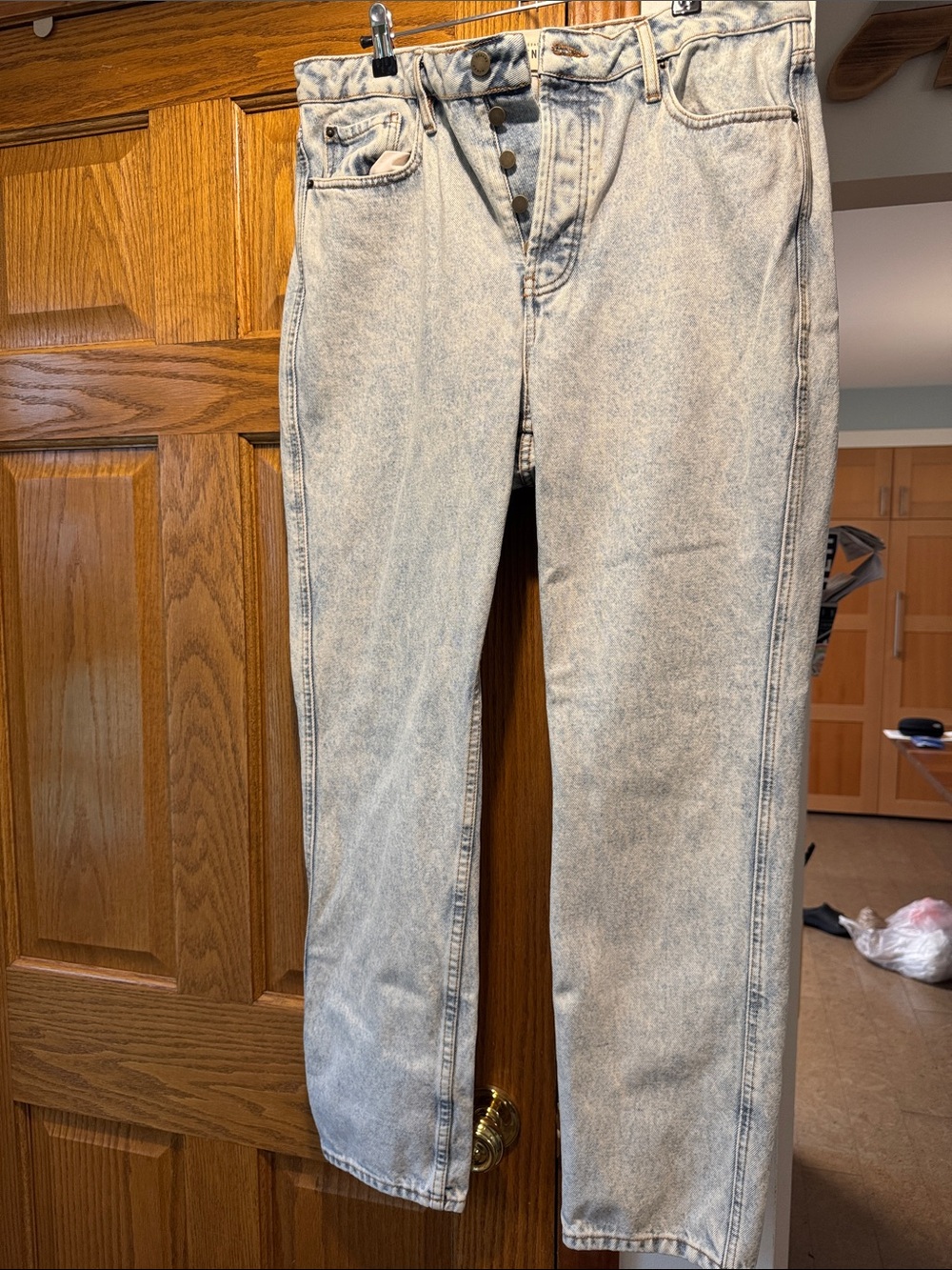Sezane Le Brut edge blue tall denim jeans